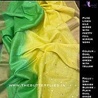 PURE LINEN SILK SAREE YBRSLIN21118