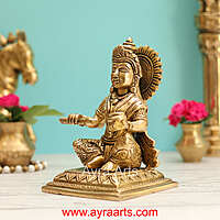 Goddess Annapoorani Brass idol - 6 inch Height