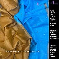 PURE LINEN SILK SAREE YBRSLIN21120