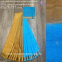 PURE LINEN SILK SAREE YBRSLIN21120