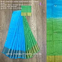 PURE LINEN SILK SAREE YBRSLIN21124