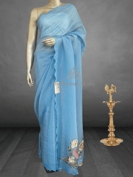 Rachel - The Crush Organza Saree in Crystal Work SWS219