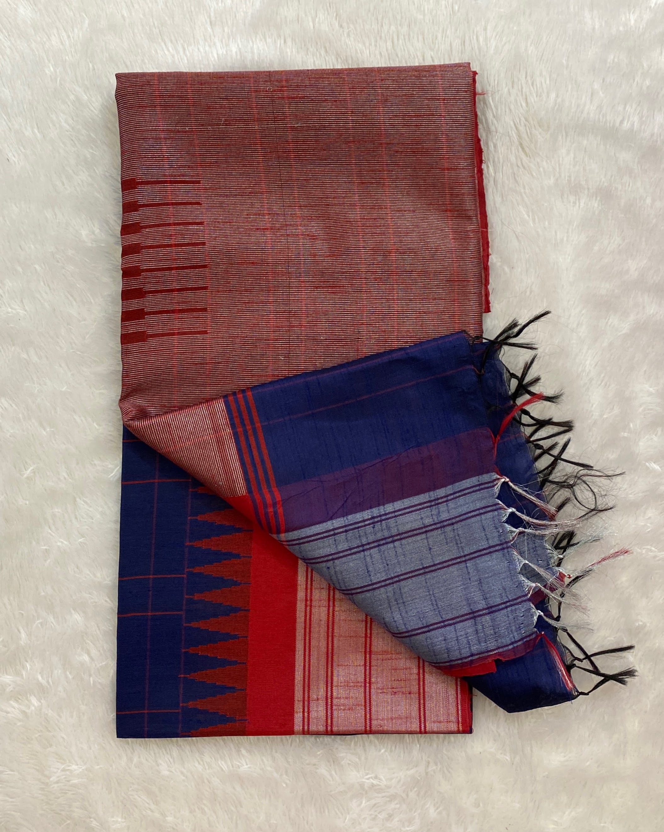 Manasa - The Semi Raw Silk Saree in Temple Border 18911