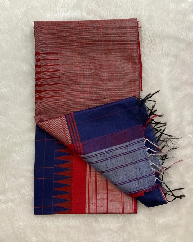 Manasa - The Semi Raw Silk Saree in Temple Border 18911