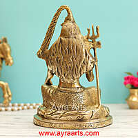 Brass Shiva Idol - 9.5 Inch Height
