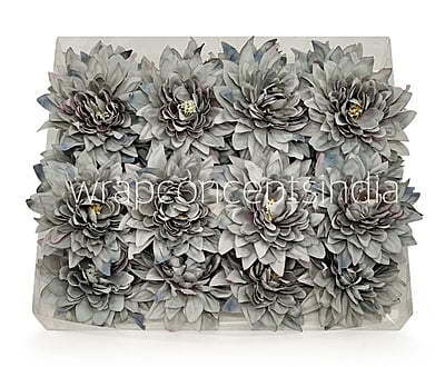 Pastel Grey Dahlia Flower