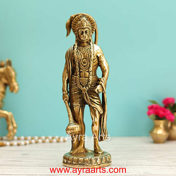 Brass Hanuman  - 10 Inch Height