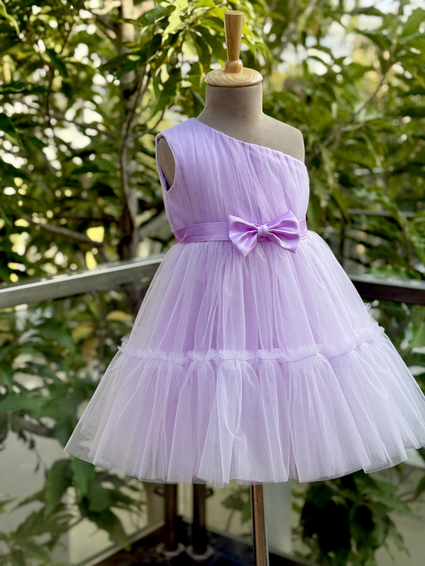 Lilac Ruffle Gown