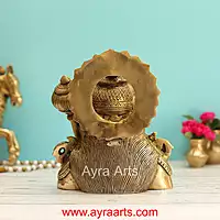 Handcrafted Hanuman Ji Bust Brass Idol For Home Office Temple Lucky Decor - 8 Inch Height