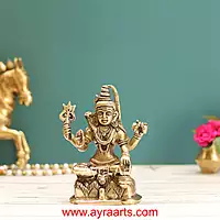 Brass Shiva Idol - 5.8 Inch Height
