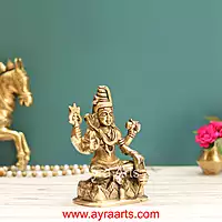 Brass Shiva Idol - 5.8 Inch Height