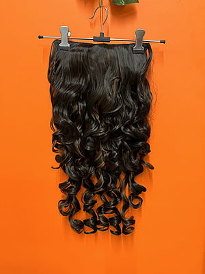 Long HD (hign density) curled hair extension