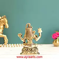 Brass Shiva Idol - 5.8 Inch Height