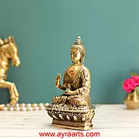 Brass Buddha Idol - 7 Inch Height