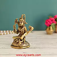 Brass Shiva Idol - 4.8 Inch Height