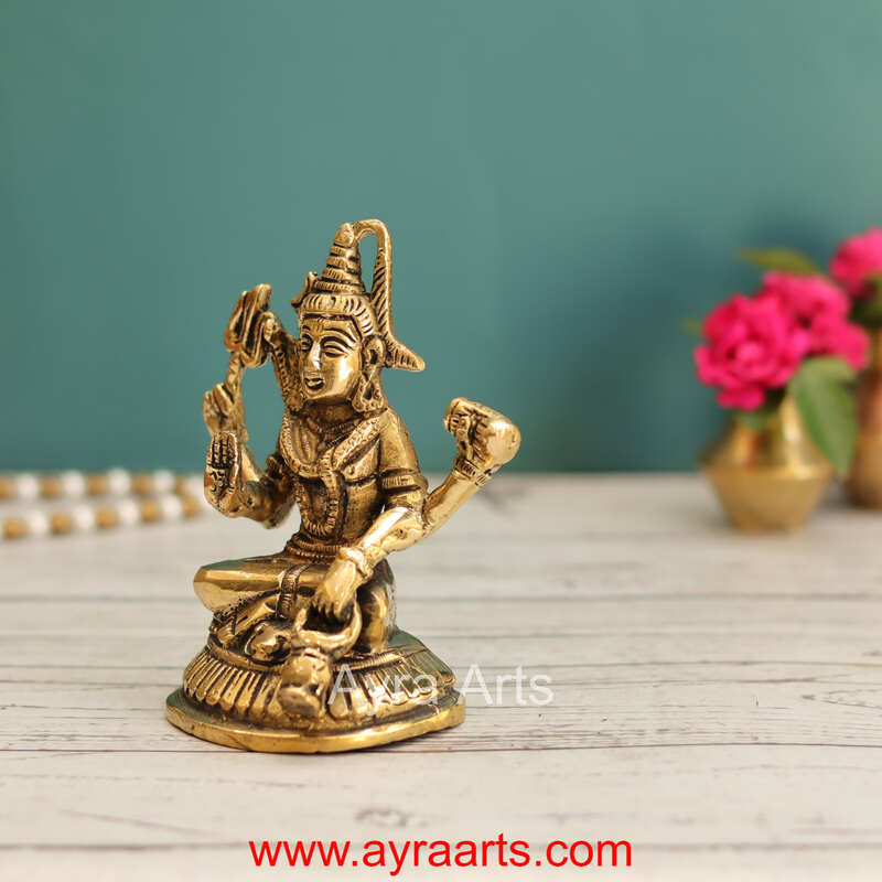 Brass Shiva Idol - 4.8 Inch Height