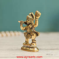 Brass Hanuman Lifted The Sanjeevani Hill - 3.5 Inch Height