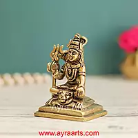 Brass Shiva Idol - 3 Inch Height