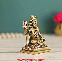 Brass Shiva Idol - 3 Inch Height