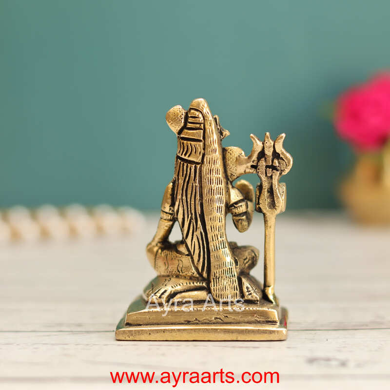 Brass Shiva Idol - 3 Inch Height