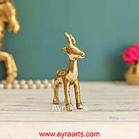 Brass Deer Decor Idol - 4.5 Inch Height