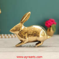 Brass Rabit Decor Idol - 4.8 Inch Height
