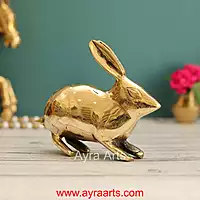 Brass Rabit Decor Idol - 4.8 Inch Height