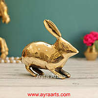 Brass Rabit Decor Idol - 4.8 Inch Height