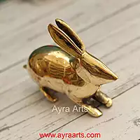 Brass Rabit Decor Idol - 4.8 Inch Height