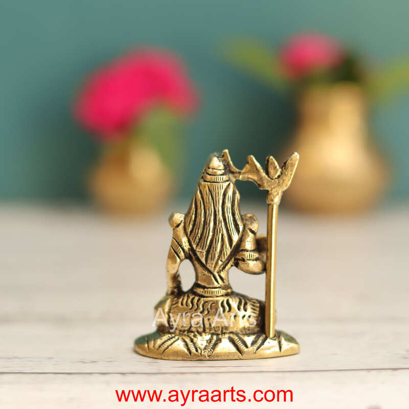 Brass Shiva Idol - 2 Inch Height