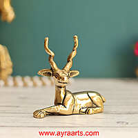 Brass Deer Decor Idol - 3.5 Inch Height