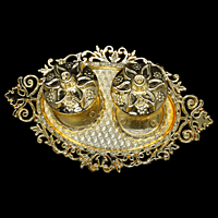 Small Oval Tray Kumkum Gold Small Oval Tray Kumkum Gold