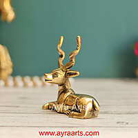 Brass Deer Decor Idol - 3.5 Inch Height