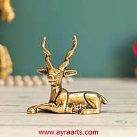 Brass Deer Decor Idol - 3.5 Inch Height