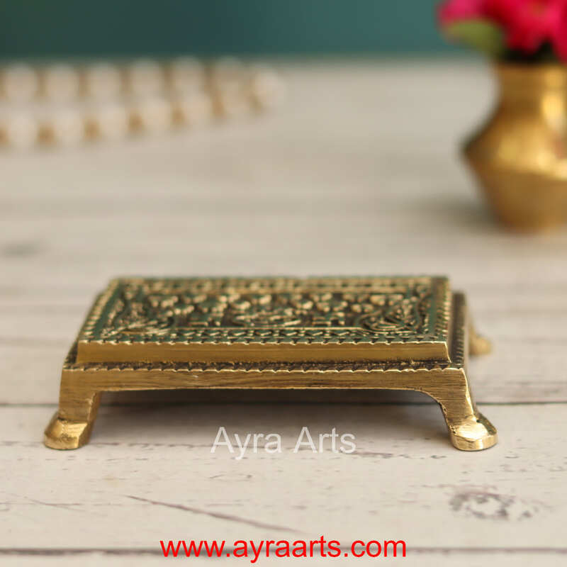 Brass Chowki - 4 Inch Length