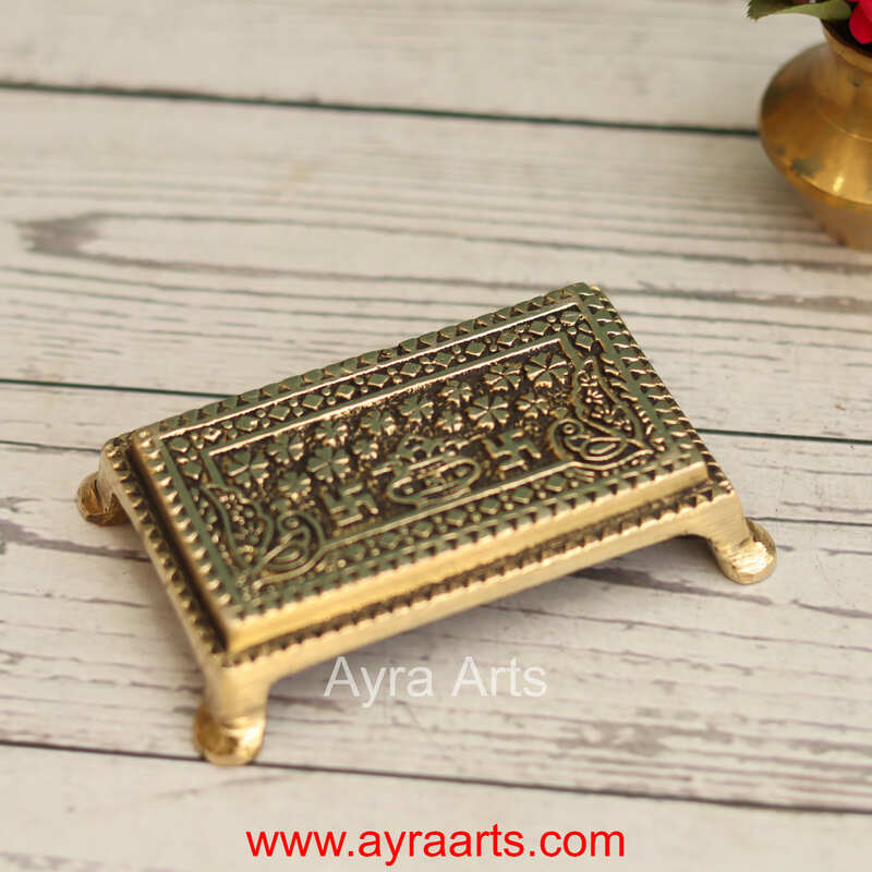 Brass Chowki - 4 Inch Length