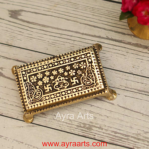 Brass Chowki - 4 Inch Length