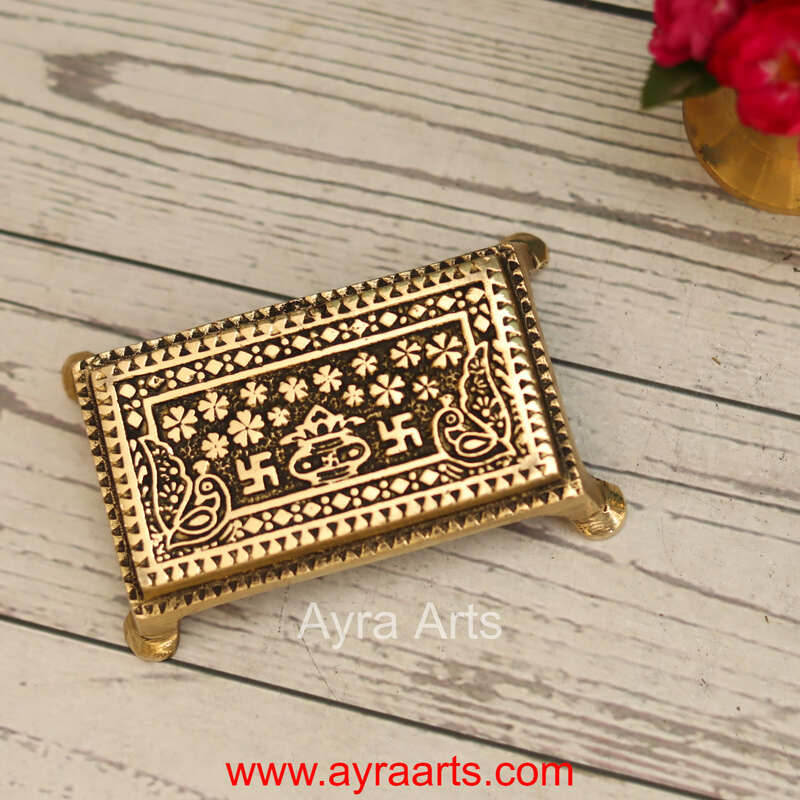 Brass Chowki - 4 Inch Length