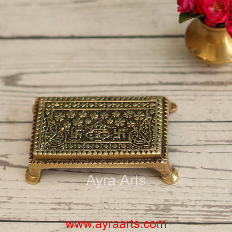 Brass Chowki - 4 Inch Length