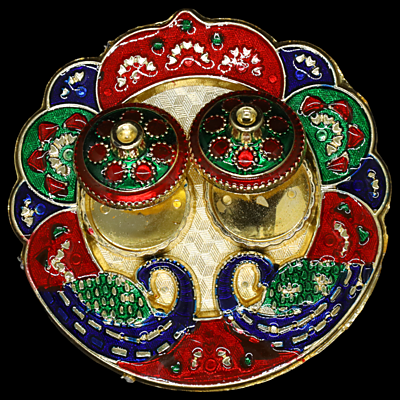 Double Peacock Kumkum Dibbi