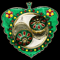 Green Leaf Kumkum Dibbi Green Leaf Kumkum Dibbi