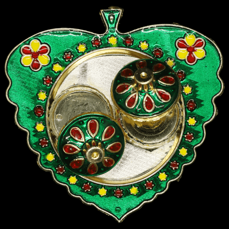 Green Leaf Kumkum Dibbi Green Leaf Kumkum Dibbi