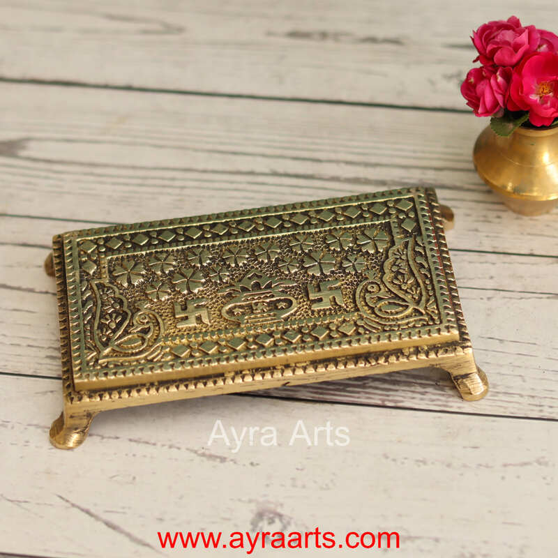 Brass Chowki - 6 Inch Length