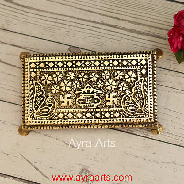 Brass Chowki - 6 Inch Length