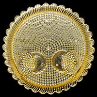 Gold Round Plate Kumkum Dibbi Big Gold Round Plate Kumkum Dibbi Big