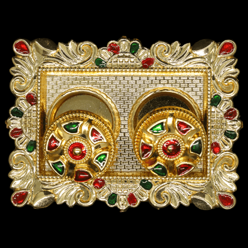 Rectangular Plate Kumkum Dibbi Set Rectangular Plate Kumkum Dibbi Set