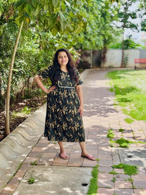 Feeding Dress-Lace-Green