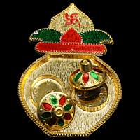 Gold Kalash Kum Kum Dibbi Set Gold Kalash Kum Kum Dibbi Set