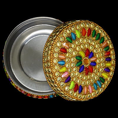 Handcrafted Multi Colour Tiffen Box