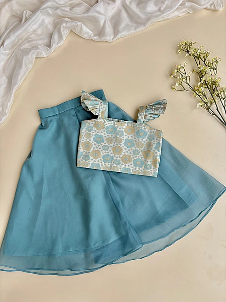 Ocean Pearl Sharara Set